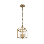 Lampadario Contemporaneo Larkin Acciaio Ottone Naturale Verniciato 2 Luci E14