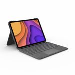 Logitech Folio Touch Grigio Smart Connector QWERTY Inglese britannico (FOLIO TOUCH IPAD AIR 4TH GEN - OXFORD GREY UK INT