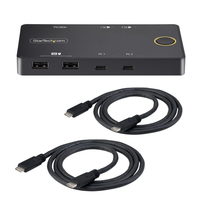 StarTech.com-C2-H46-UC2-PD-KVM-switch-per-keyboard-video-mouse--kvm--Nero