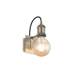 Ideal Lux Applique Rustica-Country Frida Metallo Ottone Brunito 1 Luce E27