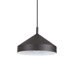 Ideal Lux Sospensione Industrial-Minimal Yurta Metallo Nero 1 Luce E27 D30