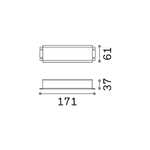 Ideal Lux Drive On-Off Thor Alluminio 40W 24Vdc