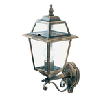 SearchLight Applique Da Esterno Vintage Nuova Orleans Alluminio Ruggine Vetro 1 Luce E27