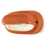 Ferroluce Applique Vintage Orizzontale Ceramica Arancio 1 Luce E27