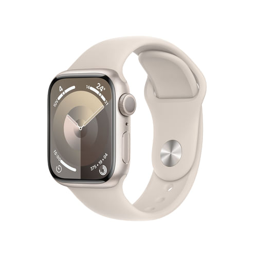 Apple-Watch-Series-9-GPS-41mm-Starlight-Aluminum-Case-Sport-Band-S-M---Starlight-EU