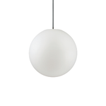 Sospensione Moderna Sole Alluminio Bianco 1 Luce E27 D40Cm