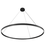 Maytoni Lampadario A Sospensione Moderno Rim Alluminio Nero 1 Luce Led 81W