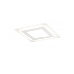 Exclusive Light Plafoniera Contemporanea Oblio Metallo Bianco Led 58W