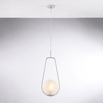 Bonetti Illumina Lampadario Contemporaneo Afrodite Cromo 1 Luce E27