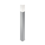 Ideal Lux Lampione Da Esterno Moderno Pulsar Alluminio Grigio 1 Luce E27