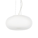 Ideal Lux Lampadari E Sospensioni Ulisse Vetro Bianco 3 Luci E27 D52Cm