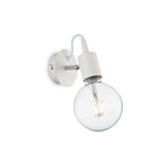 Applique Moderna Edison Metallo Bianco 1 Luce E27