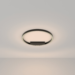 Maytoni Lampadario A Sospensione Moderno Rim Alluminio Nero 1 Luce Led 37W