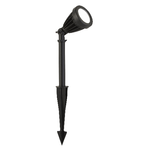 Faretto Picchetto Moderno Spikey Alluminio Nero Policarbonato Trasp Led 12 3000K