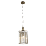 Lampadario Contemporaneo Victoria Acciaio Adjustable Trasparente 2 Luci E14