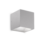 Applique Da Parete Contemporaneo Rubik Alluminio Grigio Led 8,5W 4000K Ip54