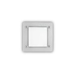 Lampada Da Incasso Moderna Quadrata Avenue Plastiche Bianche 1 Luce Gx53 W 4000K