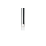 Ideal Lux Sospensione Moderna Look Vetro Trasparente 1 Luce Gu10 7W 3000K Luce Calda