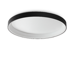 Ideal Lux Plafoniera Contemporanea Ziggy Metallo Nero Led Integrato 90W 3000K Ip20