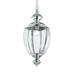 Ideal Lux Sospensione Rustica-Country Norma Metallo Cromo 1 Luce E27