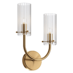 Maytoni Applique Contemporanea Arco Metallo Ottone 1 Luce Diffusore In Vetro