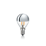 10 Lampadine Led Sfera E14 4 Watt 3000 K 250 Lm Trasparente Cromo