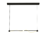 Lampadario Moderno Serpente Acciaio Bianco Policarbonato Nero Led 15W 2700K