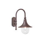 Ideal Lux Applique Arco Rustica-Country Cima Alluminio Coffee 1 Luce E27