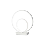 Ideal Lux Lampada Da Scrivania-Ufficio Moderna Oz Metallo Bianco Led 23W 3000K Luce Calda