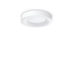 Ideal Lux Plafoniera Contemporanea Planet Metallo Bianco Led Integrato 17W 3000K Ip20