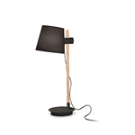 Ideal Lux Lampade Da Scrivania-Ufficio Industrial-Minimal Axel Legno Nero 1 Luce E27