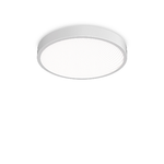 Ideal Lux Plafoniera Contemporanea Ray Metallo Bianco Led Integrato 44W 3000K Ip44