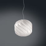 Linea Zero Sospensione Moderna Globe 1 Luce In Polilux Bianco D40 Made In Italy