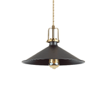 Sospensione Industrial-Minimal Eris-4 Metallo Nero 1 Luce E27