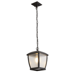 SearchLight Sospensione Vintageseattle Alluminio Nero Policarbonato Trasparente 1 Luce E27