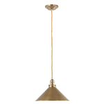 Sospensione Industrial Nordica Provence Acciaio Ottone Antico 1 Luce E27