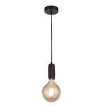 Sospensione Contemporanea Suspension Acciaio Nero 1 Luce E27