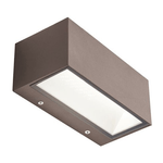 Applique Da Esterno Maxi Biemissione Box Alluminio CaffÃ¨ 40W Led 4000K