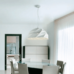 Exclusive Light Sospensione Contemporanea Prysma Metallo Bianco 3 Luci E27