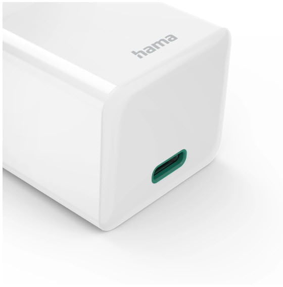 Hama-00125139-Caricabatterie-per-dispositivi-mobili-Auricolare-Power-bank-Smartphone-Tablet-Bianco-AC-Ricarica-rapida-Interno