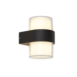 Applique Pittsburgh Alluminio Bianco Policarbonato Nero Led 7,09W 3000K