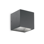 Ideal Lux Applique Moderna Rubik Alluminio Antracite Led 8,5W 3000K Luce Calda