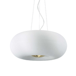 Sospensione Moderna Arizona Vetro Bianco 5 Luci Gx53 9W 3000K Luce Calda