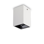 Plafoniera Moderna Nitro Square Alluminio Bianco Led 15W 3000K Luce Calda