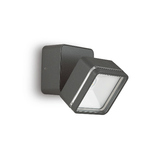 Ideal Lux Applique Moderna Square Omega Metallo Antracite Led 7W 4000K Luce Naturale