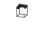 Ideal Lux Plafoniera Contemporanea Lingotto Metallo Nero 1 Luce E14 28W Ip20