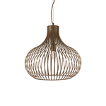 Ideal Lux Sospensione Industrial-Minimal Onion Metallo Coffee 1 Luce E27 D47Cm