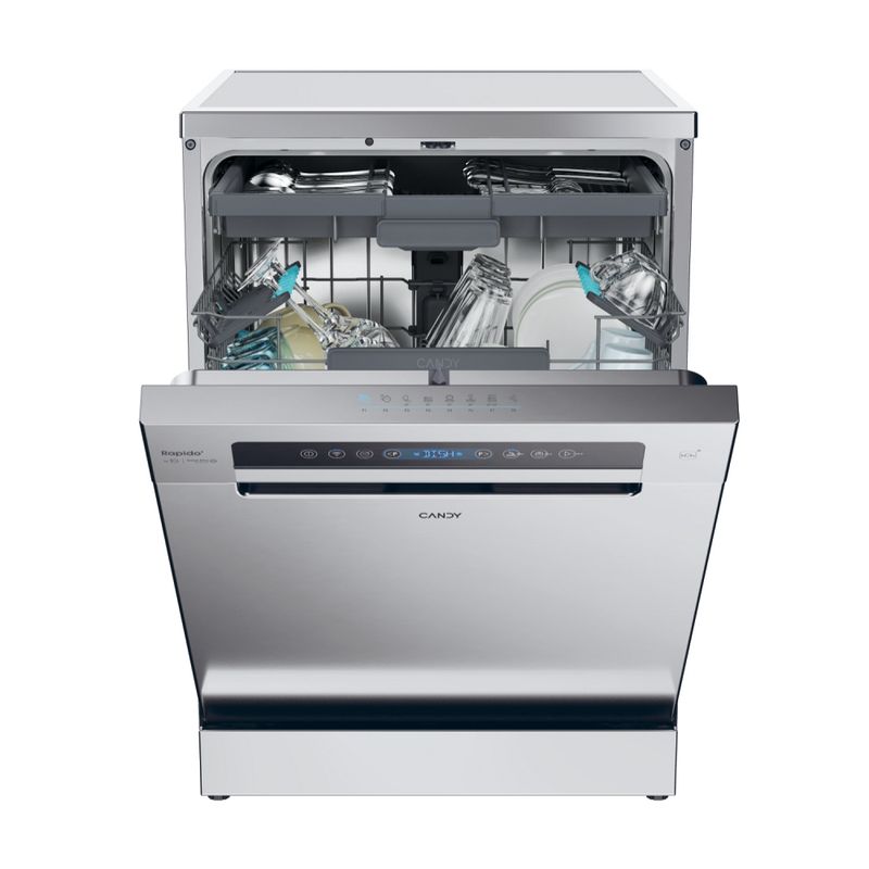 Candy-RapidO-CF-6C4F1X-Lavastoviglie-libera-installazione-16-Coperti-Wi-Fi--BLE-Connesso-8-Programmi-Smart-Basket-e-Smart-Door-Classe-C-Inox