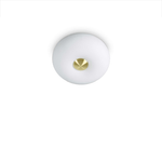 Plafoniera Moderna Arizona Vetro Bianco 2 Luci Gx53 9W 3000K Luce Calda