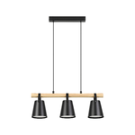 Lampadario-Industrial-Boyle-3-Luci-Metallo-Nero-E-Marrone